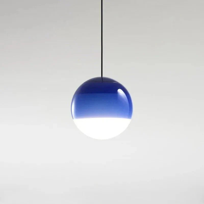 Gradient Glass Pendant Light | Colourful Glass Ceiling Fixture Ø15‑20 cm | Unisex | Modern Look | Brick by Brick London
