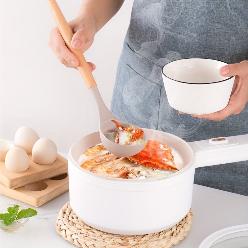 12-Piece Silicone Kitchen Utensil Set | Khaki Wooden Handles | Non-Stick Cooking Tools | Eco-Friendly | Brick by Brick
