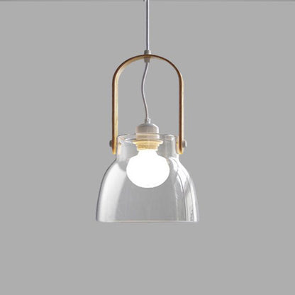 Pendant Light | 6.3 - 9.1 in | Minimalist Glass Ceiling Lamp | Adjustable Height | 3 Sizes Available | Brick by Brick