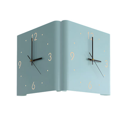 Square Metal Wall Clock | Led Light | Silent Backlit Design | Modern Corner Glow