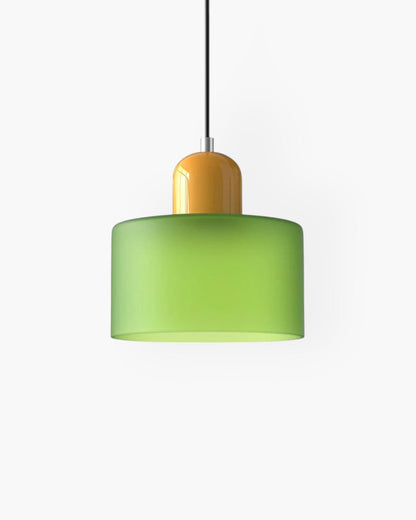 Formiva Pendant Light | Retro Modern Glass Shade | Ambient E26 Lighting | Hardwired Ceiling Fixture