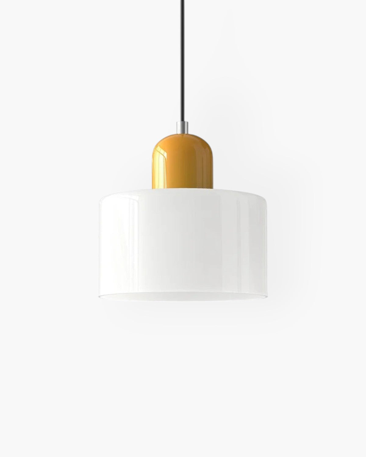 Formiva Pendant Light | Retro Modern Glass Shade | Ambient E26 Lighting | Hardwired Ceiling Fixture